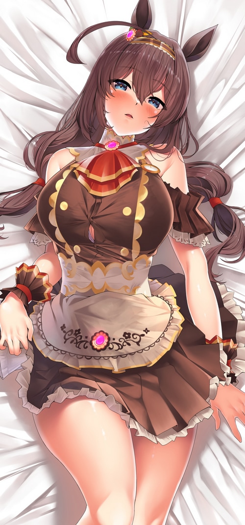 Uma Musume Pretty Derby horse girl in maid outfit
