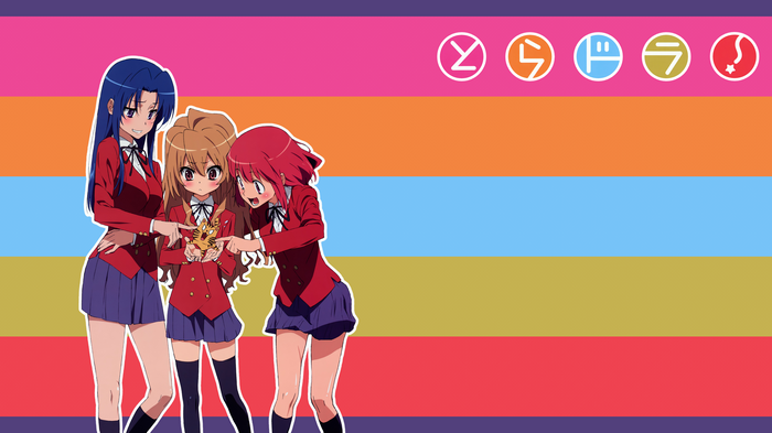 Toradora! Aisaka Taiga, Kushieda Minori, Kawashima Ami