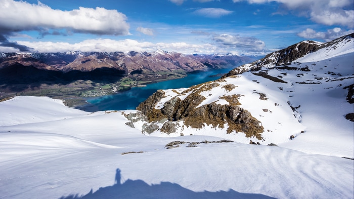 4K Snow Mountains and Lake Landscape in New Zealand