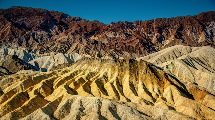 4K Zabriskie Point Death Valley Landscape