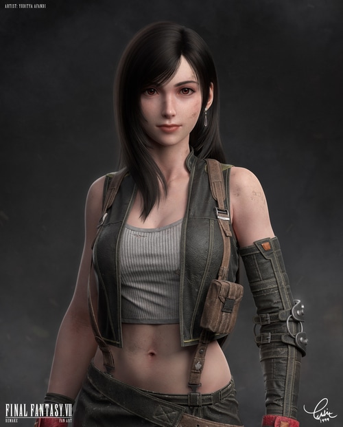 Tifa Lockhart from Final Fantasy VII Remake Fan Art