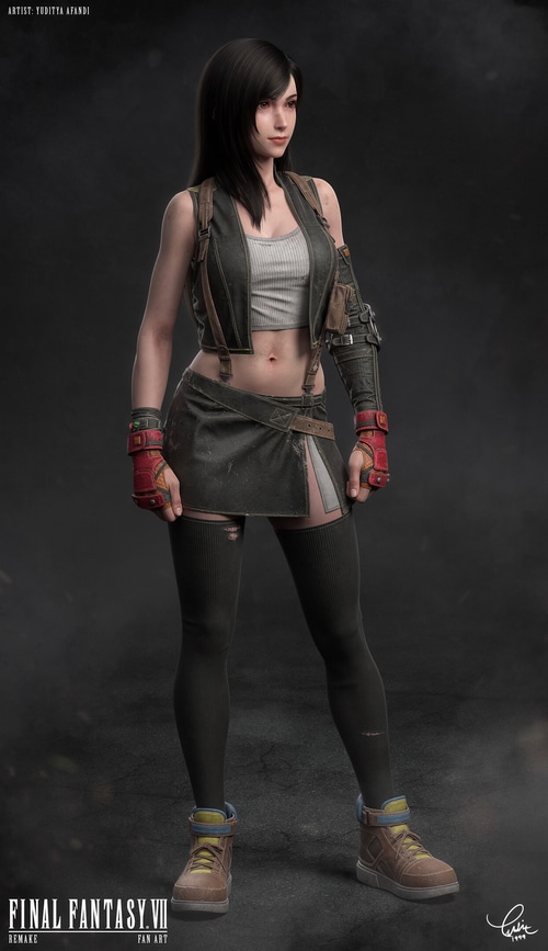 Tifa Lockhart Fan Art from Final Fantasy VII Remake