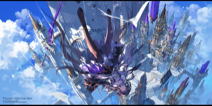 Fallen Into The Sky Anime Illustration