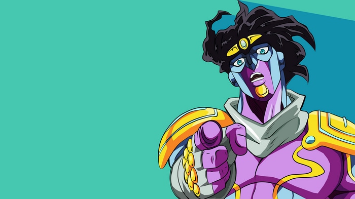 Star Platinum pointing finger, JoJo's Bizarre Adventure