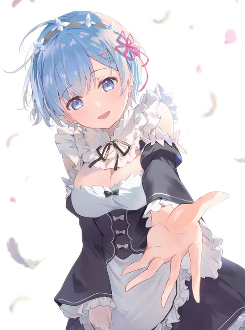 Rem from Re:Zero reaching out