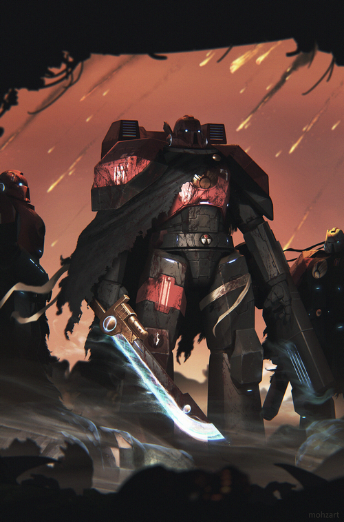 Warhammer 40,000 Tau Battlesuits with Ion Swords