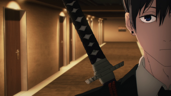 Aki Hayakawa with a sword in Chainsaw Man