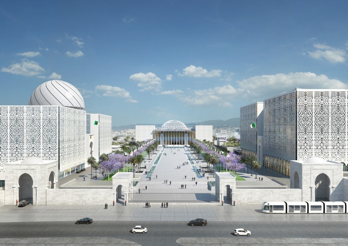 Grand Plaza and Buildings in Algiers, Algeria