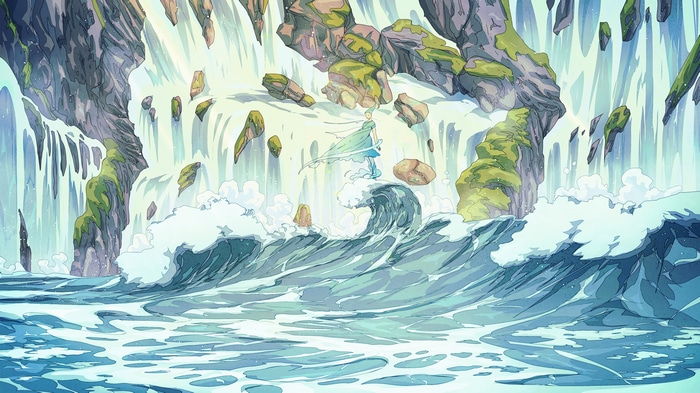4K Fantasy Waterfall Landscape by Christian Benavides