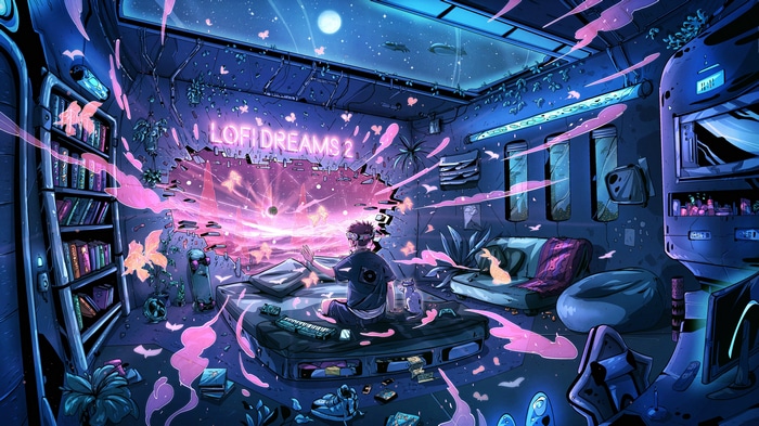 4K Lofi Dreams 2 Cyberpunk Fantasy Art