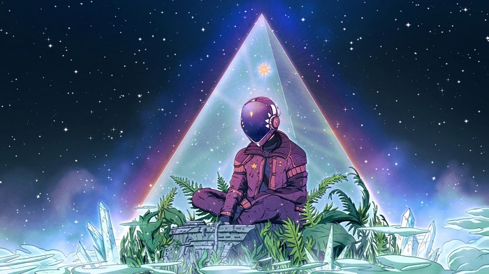 4K Christian Benavides Pyramid Starry Night Fantasy Art