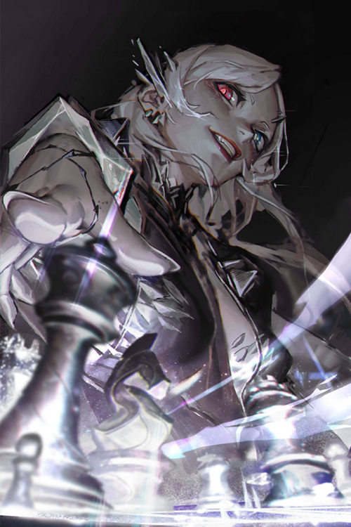 MBCC character playing chess in Path to Nowhere