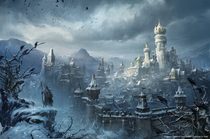 Kislev Castle in a Snowy Mountain Landscape