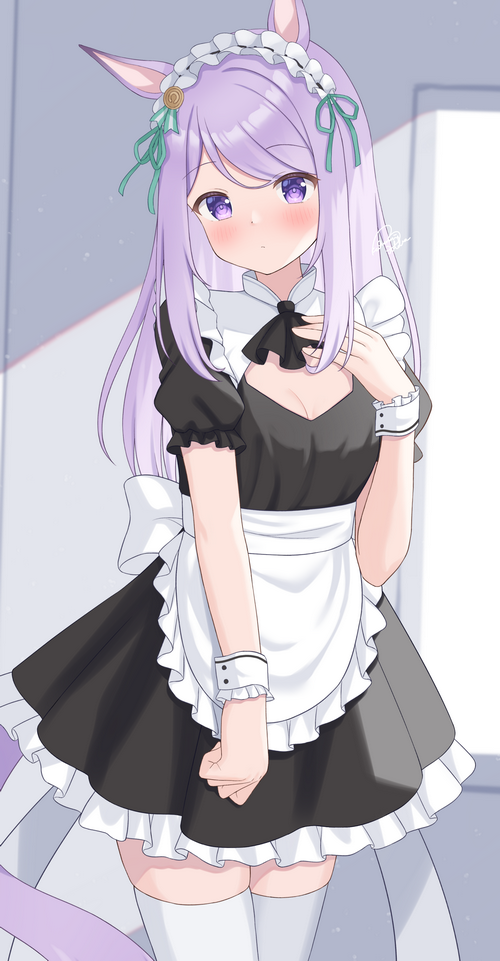 Mejiro McQueen in a Maid Outfit