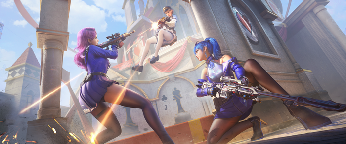 CrossFire 4K Video Game Girls Fighting