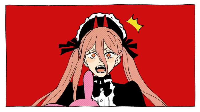 Power from Chainsaw Man in a maid outfit