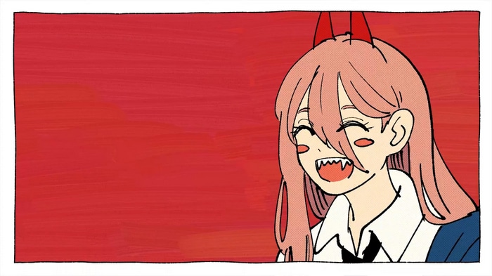 Power from Chainsaw Man laughing