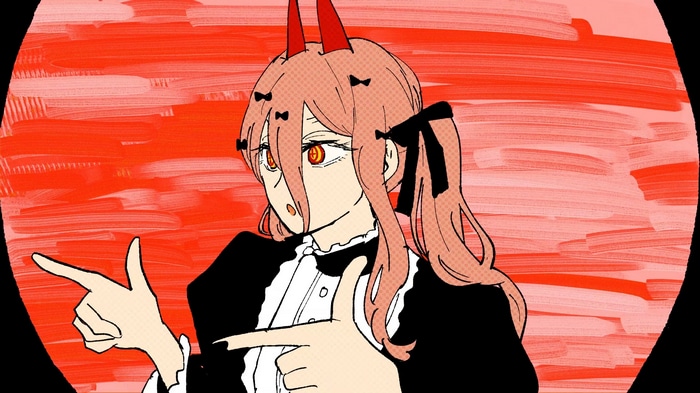 Power from Chainsaw Man in a maid outfit