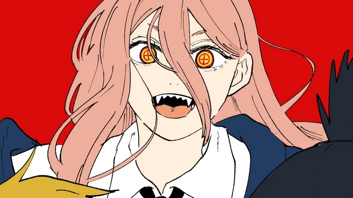 Power from Chainsaw Man with sharp teeth