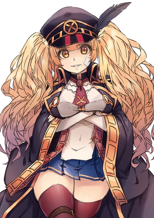 Yin-ting Tian with Twintails and Yellow Eyes