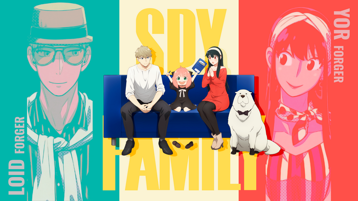 Spy x Family Loid, Yor, Anya, and Bond Forger
