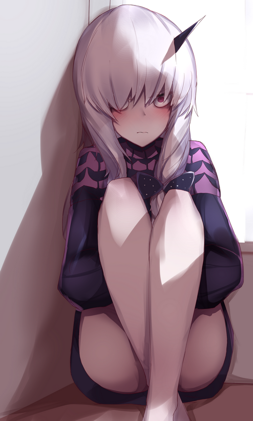 Fate/Grand Order anime girl with white hair