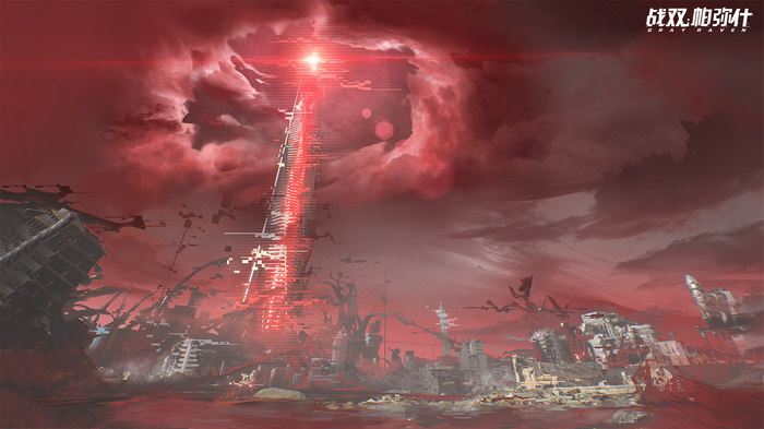 Punishing: Gray Raven apocalyptic city landscape