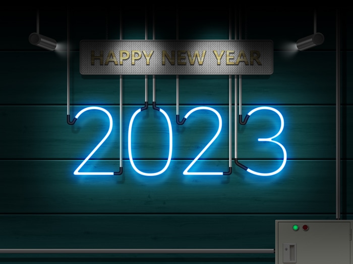 Happy New Year 2023 Neon Sign