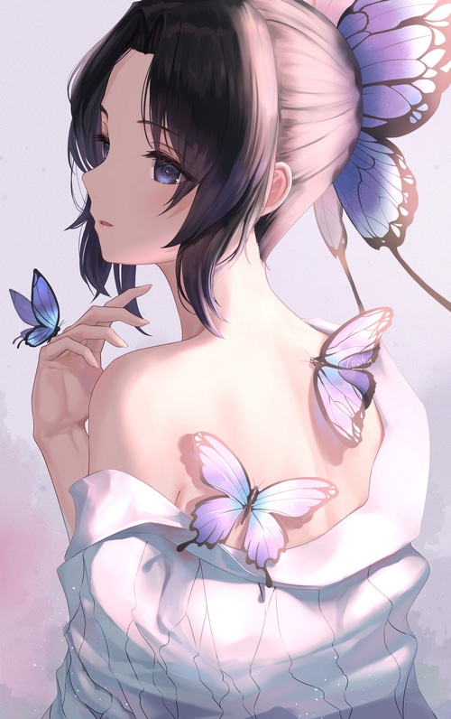 Kochou Shinobu with Butterflies