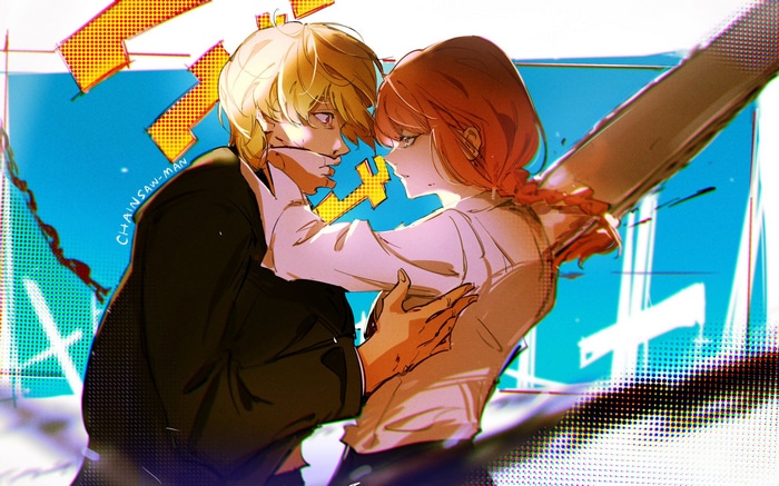 Chainsaw Man: Denji and Makima with Chainsaw