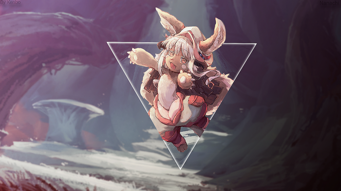Nanachi from Made in Abyss in a Triangle