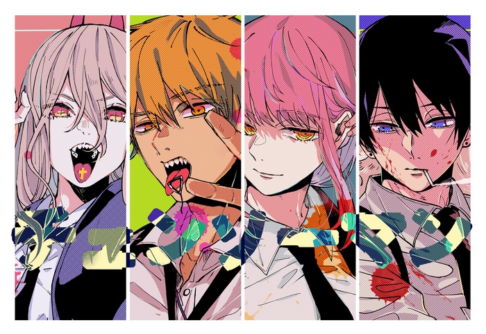 Chainsaw Man Characters: Power, Denji, Makima, and Aki