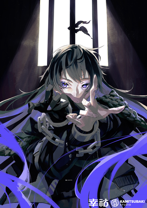 Nico Tina with purple eyes