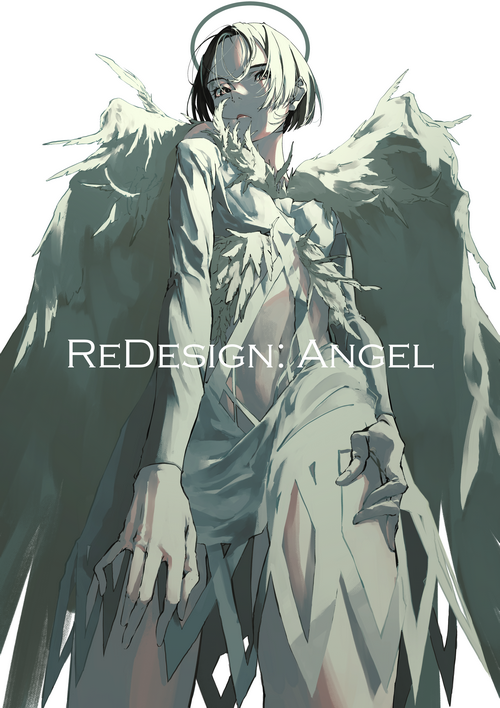 Redesign: Angel anime girl with wings