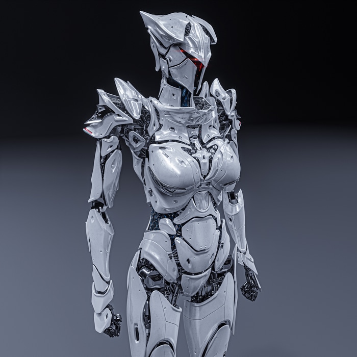 4K Sci-Fi Robot Artwork