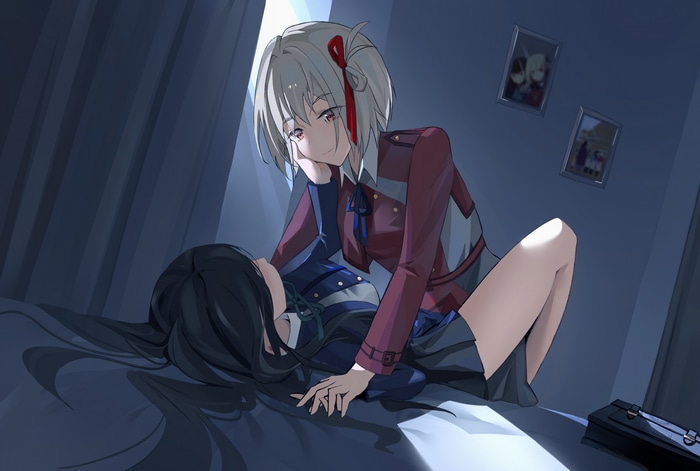 Lycoris Recoil fan art of Chisato and Takina