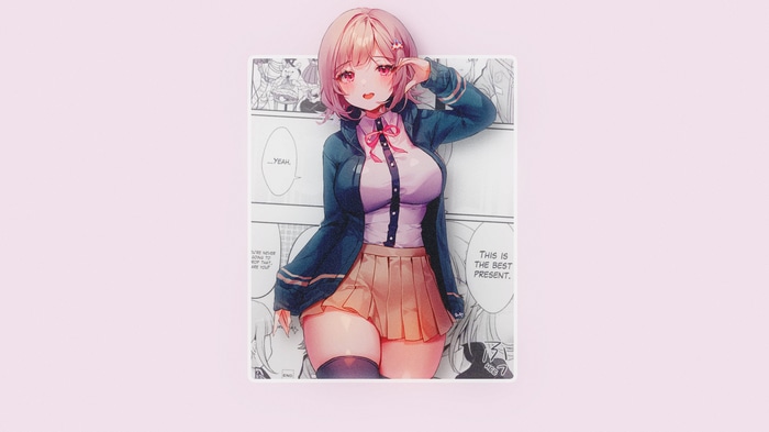 Nanami Chiaki from Danganronpa in manga style