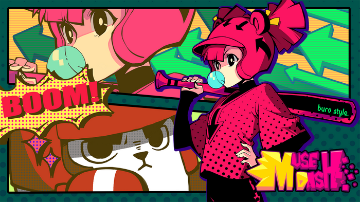 Muse Dash: Girl with Baseball Bat and Bubble Gum