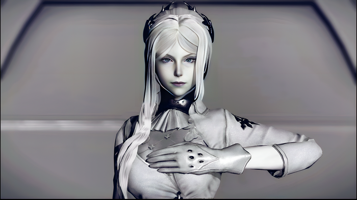 Commander White from Nier: Automata