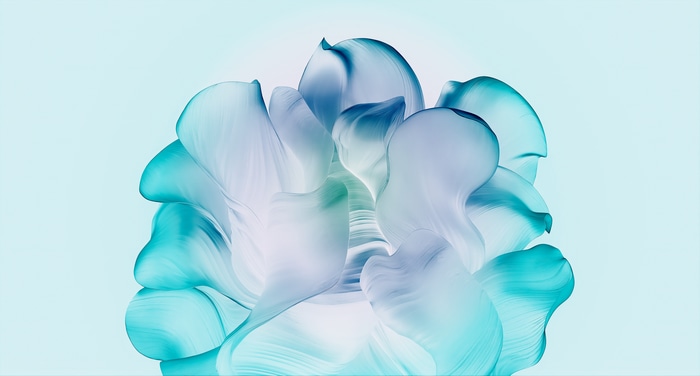4K Windows 11 abstract cyan fluid art