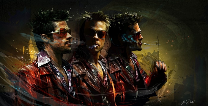 Fight Club illustration by Yann Dalon