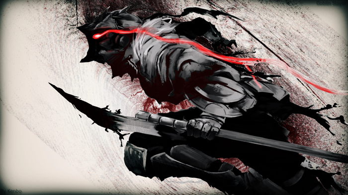 Goblin Slayer with a Spear