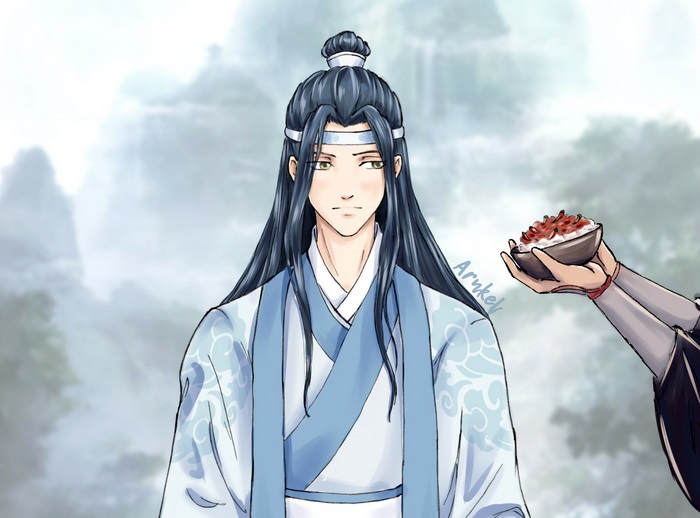 Lan Wangji offered a bowl of food