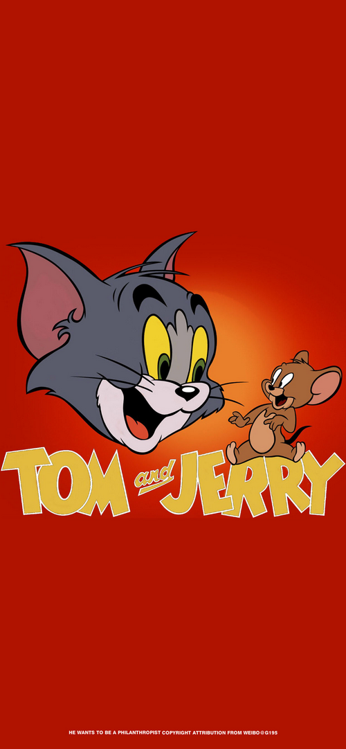 Tom and Jerry cartoon characters and logo