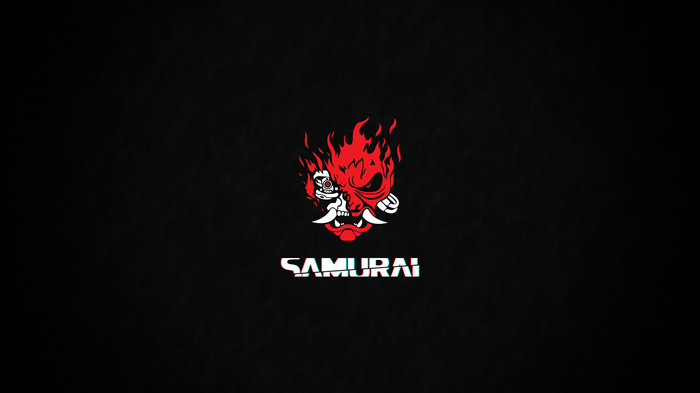 4K Samurai Cyberpunk 2077 Logo