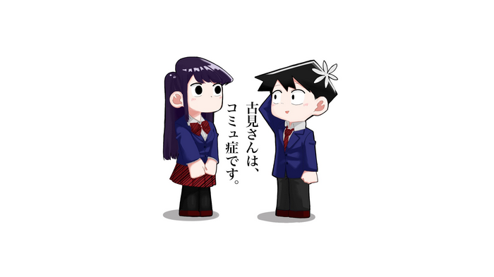 Komi-san wa, Comyushou desu. Characters with Text