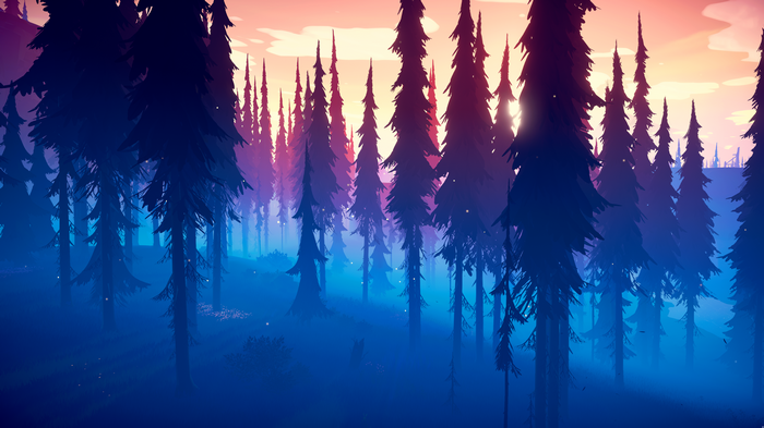 4K Among Trees Forest Nature