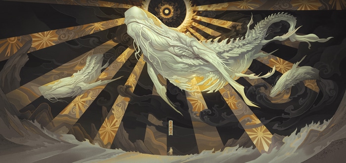 4K Fantasy Art of a Whale Creature
