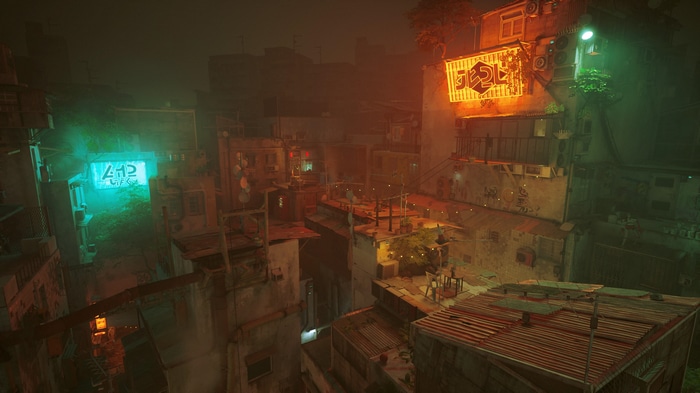 Stray 4K dystopian city