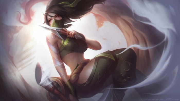 Akali with Daggers in Wind